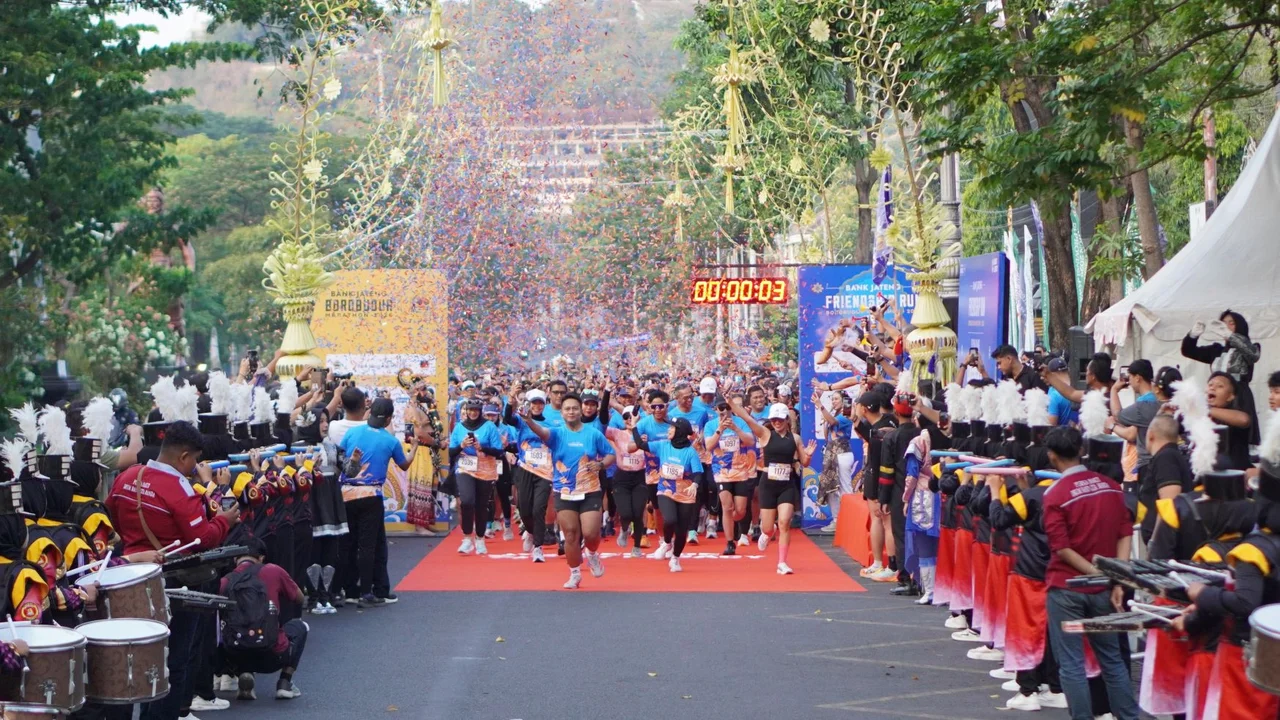 Bank Jateng Friendship Run Semarang Diikuti 1.000 Pelari, Sambut Satu Dekade Borobudur Marathon 2026